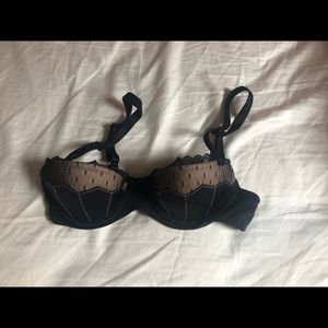 Adore Me Push-up Bra Bralette Black Tan, 32A